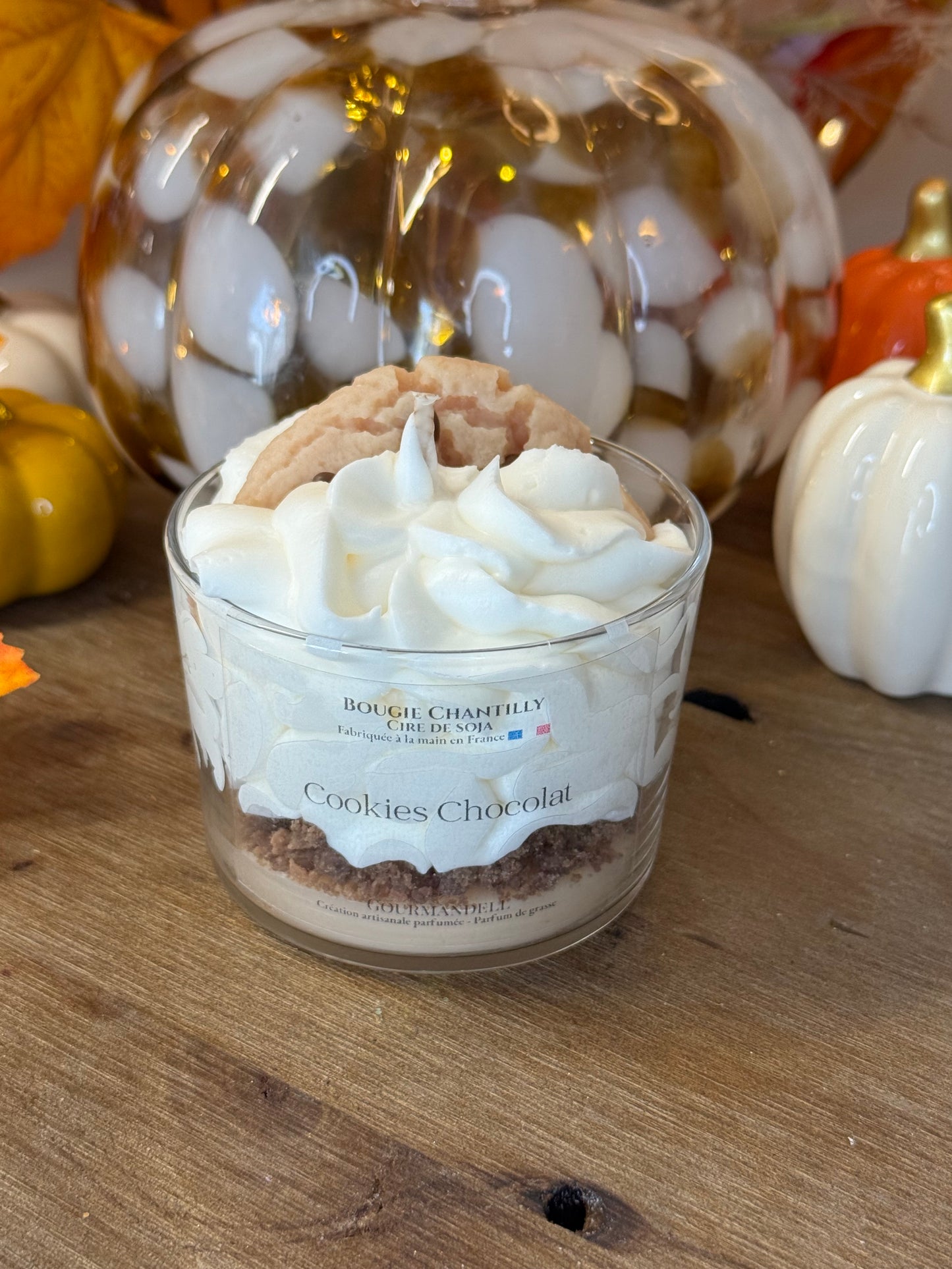 Bougie parfumée Cookie Chocolat – Artisanale et gourmande