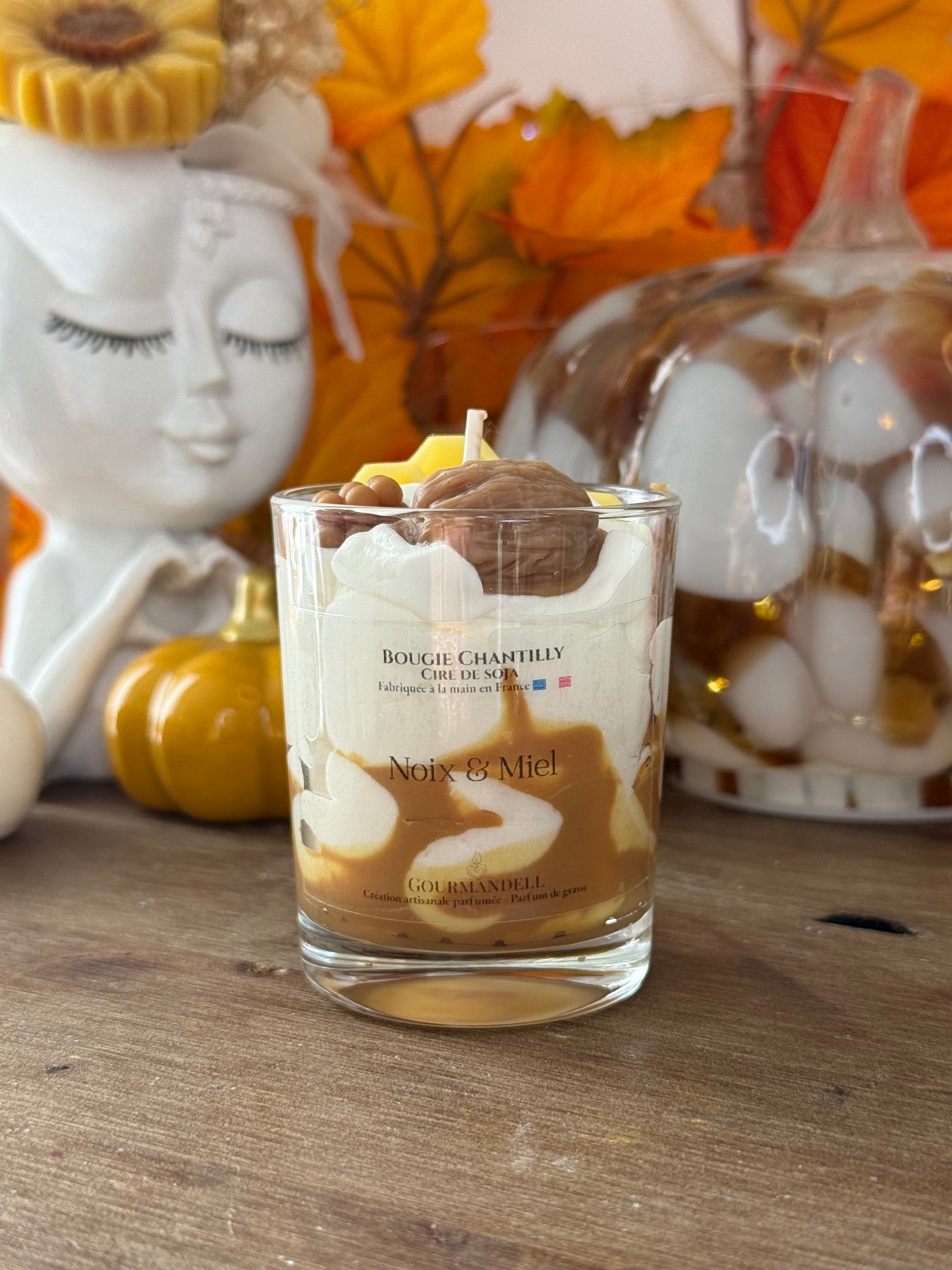 Bougie parfum Noix & Miel