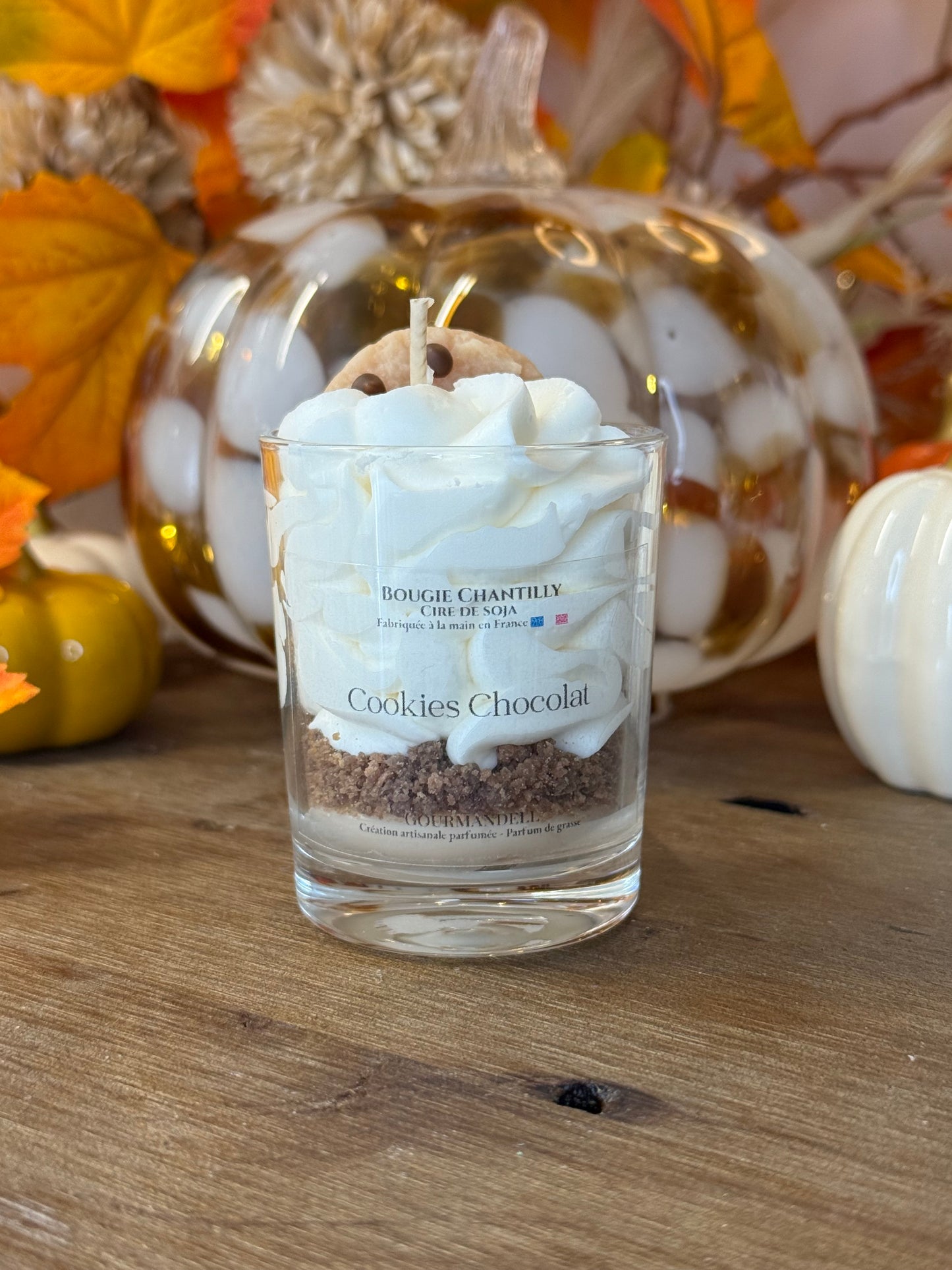 Bougie parfumée Cookie Chocolat – Artisanale et gourmande