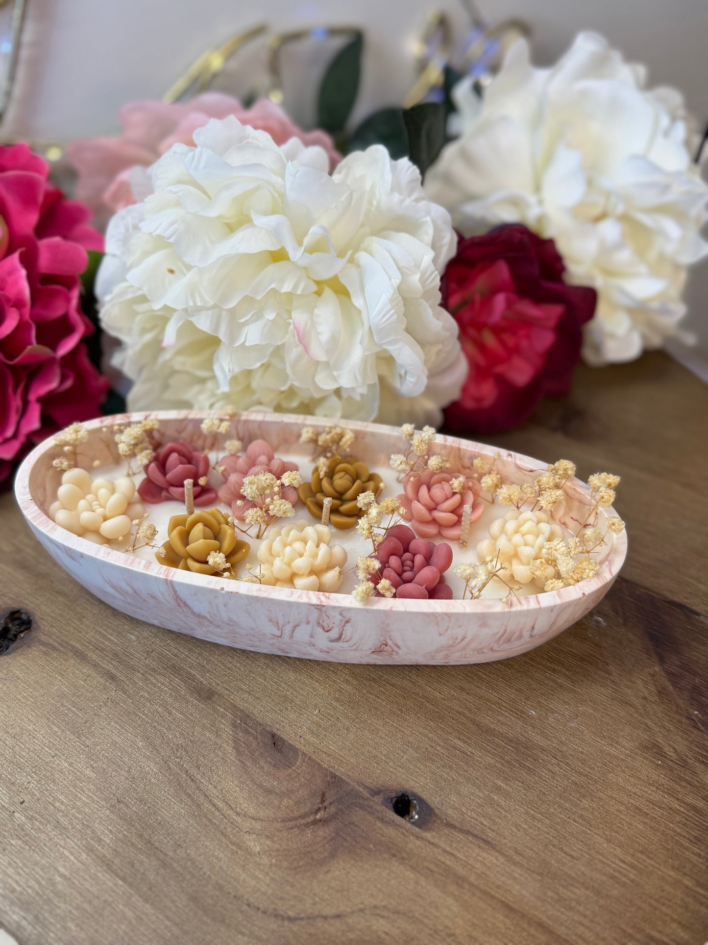 Bougie Éphémère Fleur de Coton – Un Instant de Douceur et de Sérénité