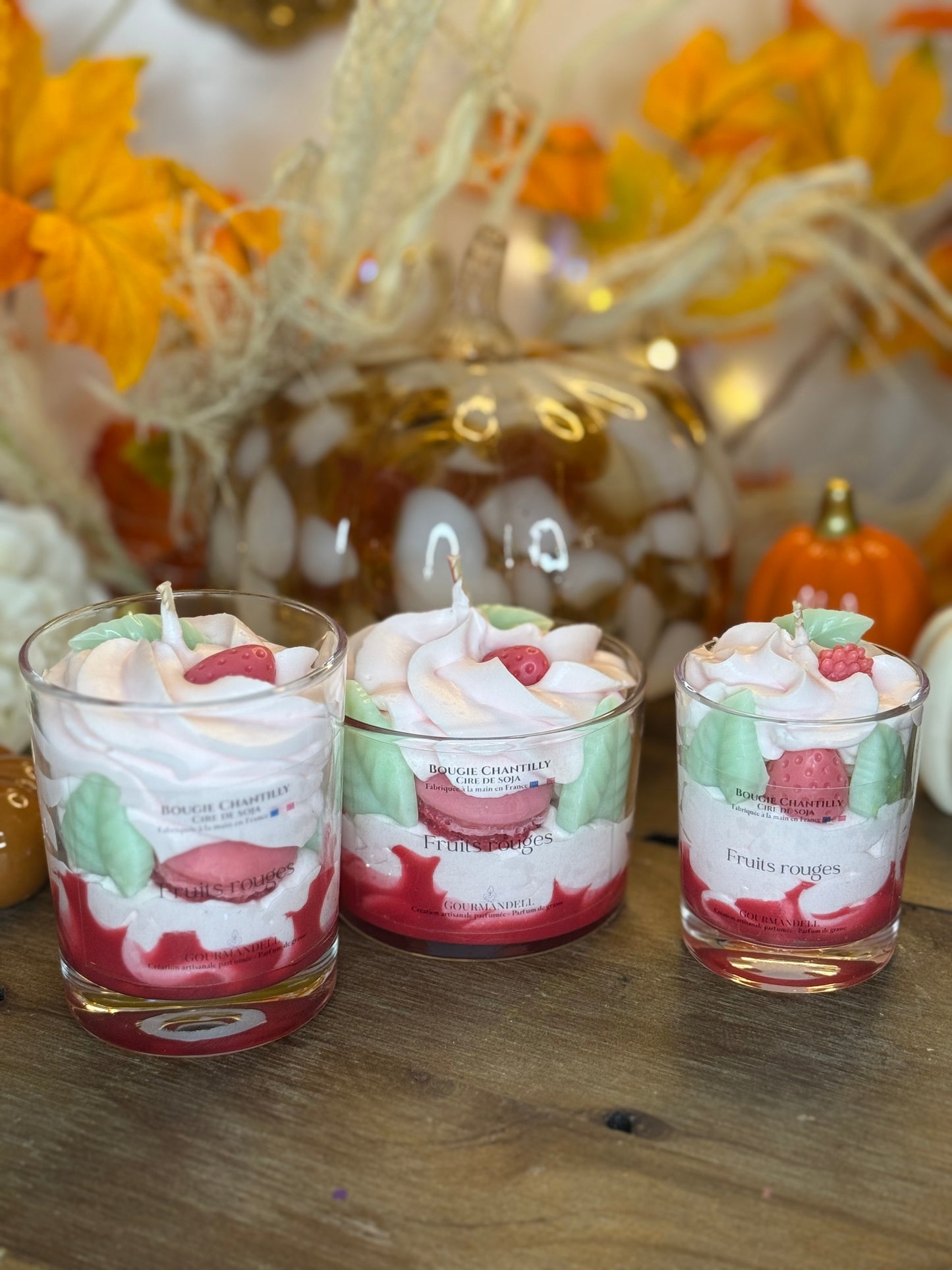Bougie parfum Fruits rouges – Artisanale & gourmande | Gourmandell