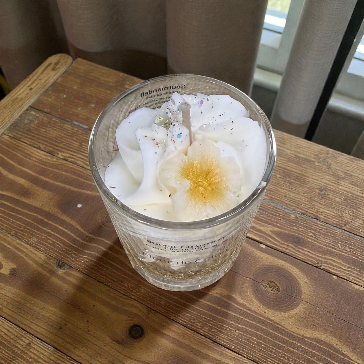 Bougie Parfumée Fleur de Coton – Cire de Soja Naturelle | Gourmandell