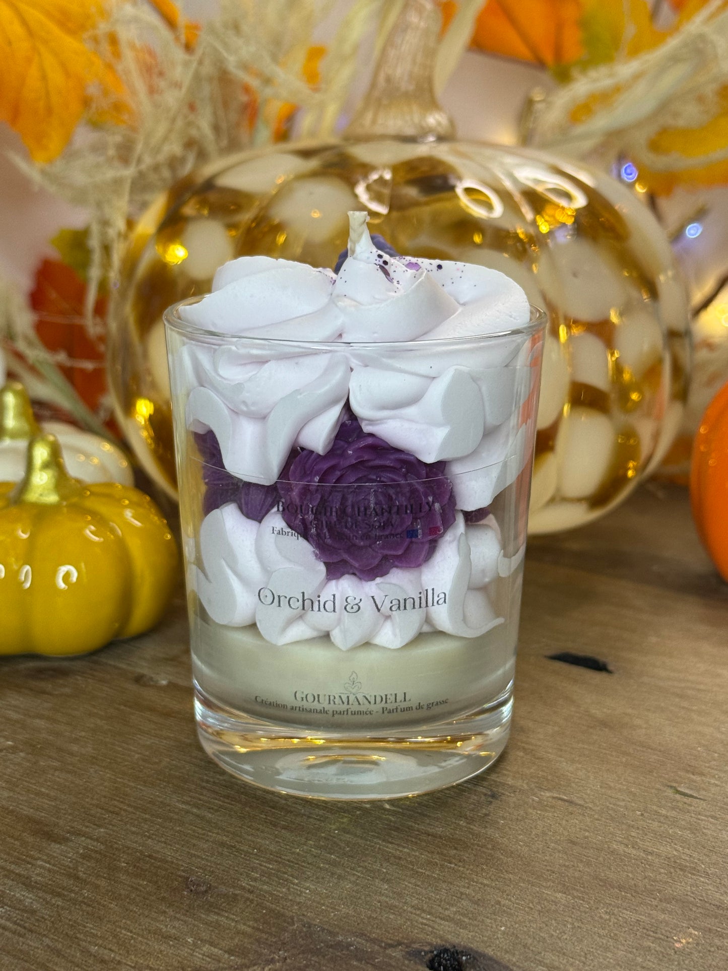 Bougie parfumée Orchid & Vanilla – Parfum floral et vanillé – Formats 70 g, 140 g et 170 g