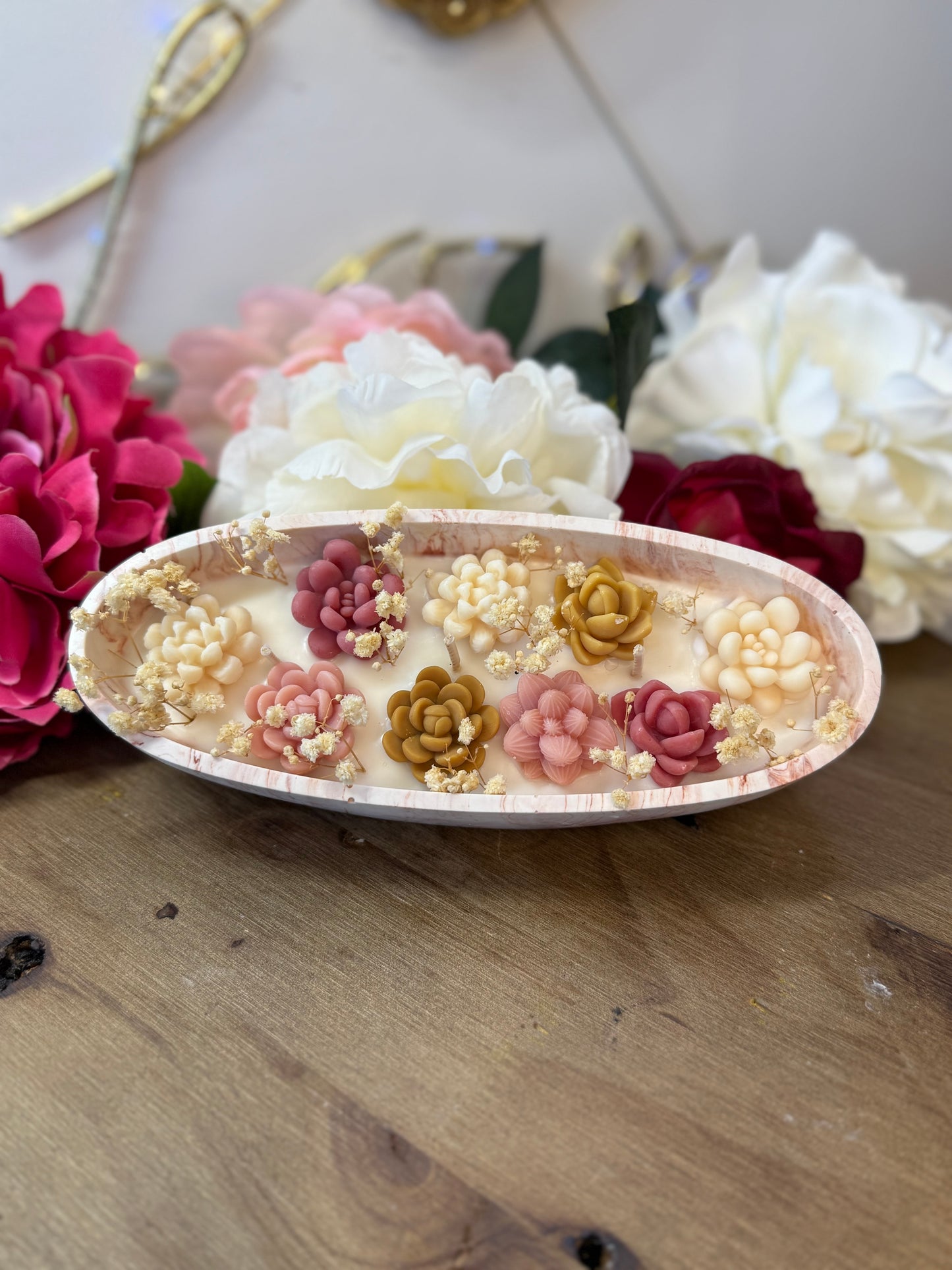 Bougie Éphémère Fleur de Coton – Un Instant de Douceur et de Sérénité