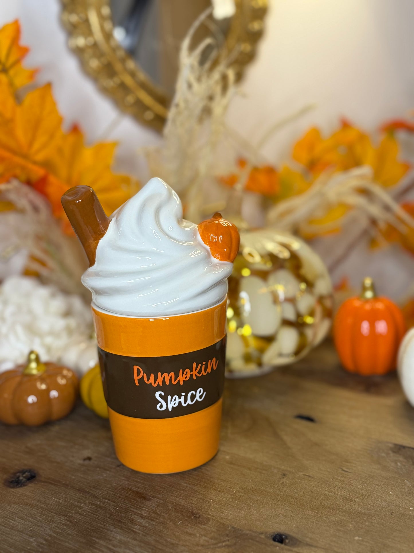 Diffuseur Céramique Pumpkin Spice Latte – Chauffe-plat et Brûle-parfum Automnal