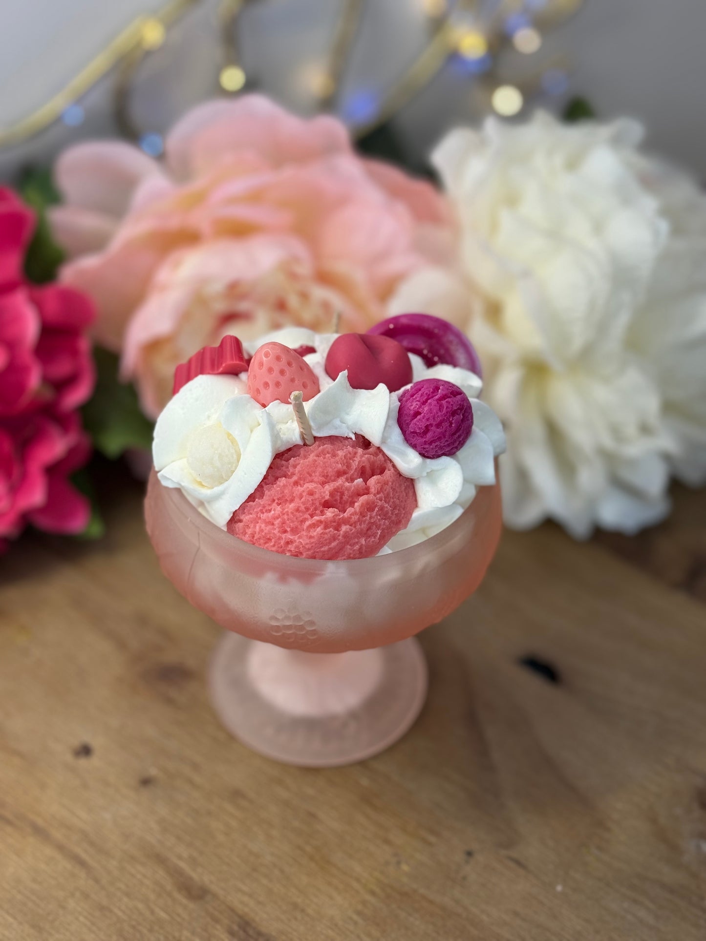 Bougie Monoï Vanille – Édition Glacée Gourmande
