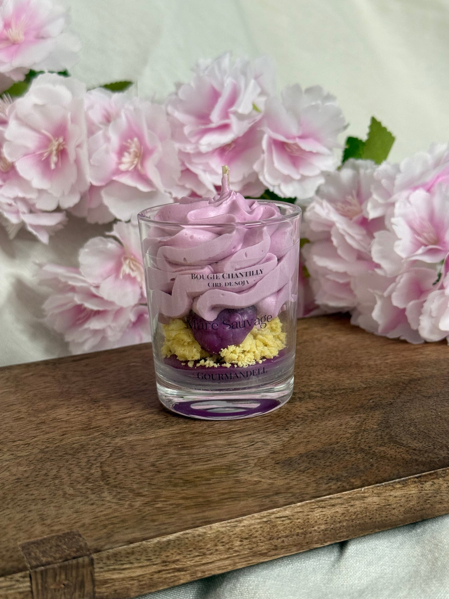 Bougie parfumée Mûres Sauvages – Cire de soja – 3 formats – Gourmande & fruitée