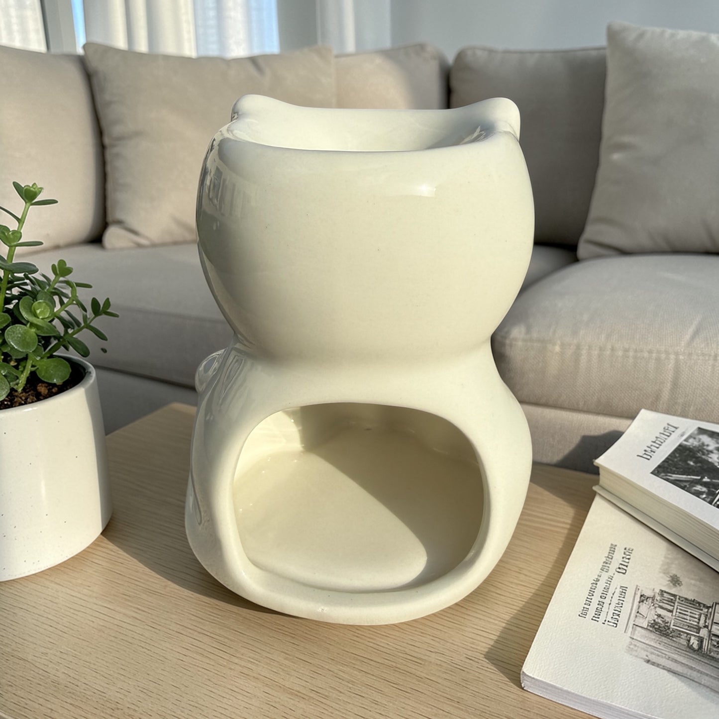 Diffuseur Chat Bonheur – Brûle-parfum décoratif pour fondants parfumés