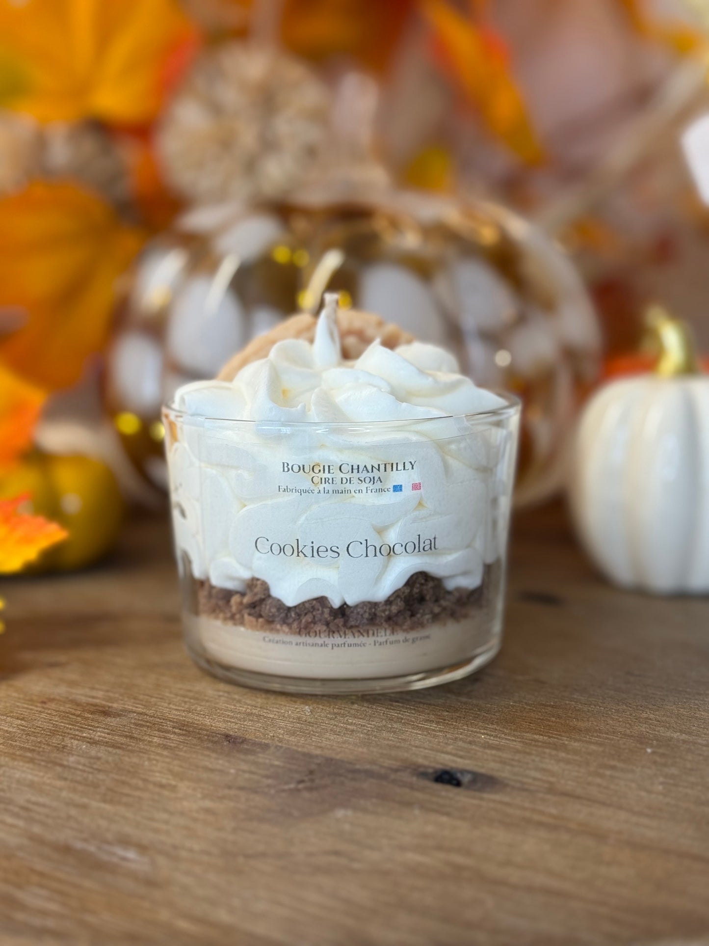 Bougie parfumée Cookie Chocolat – Artisanale et gourmande