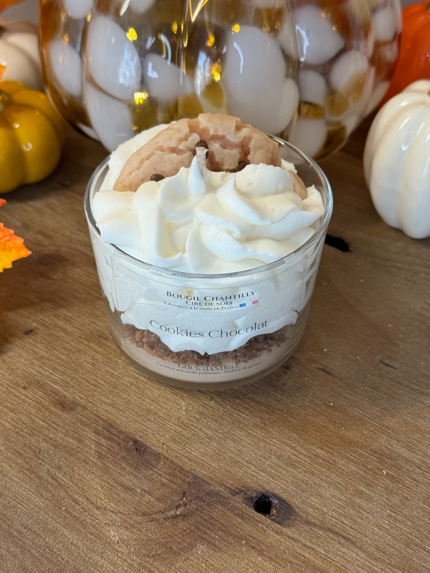Bougie parfumée Cookie Chocolat – Artisanale et gourmande