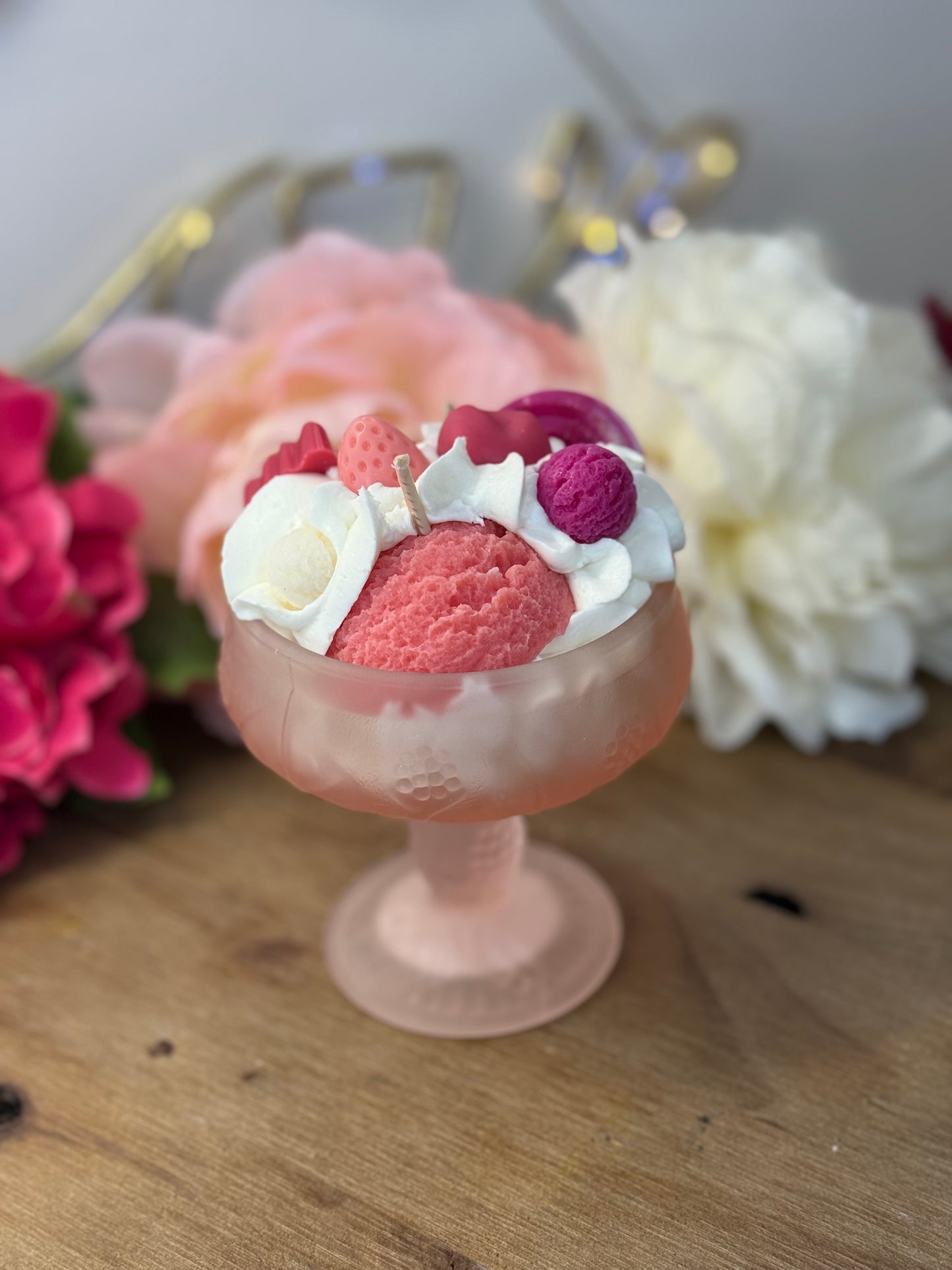 Bougie Monoï Vanille – Édition Glacée Gourmande