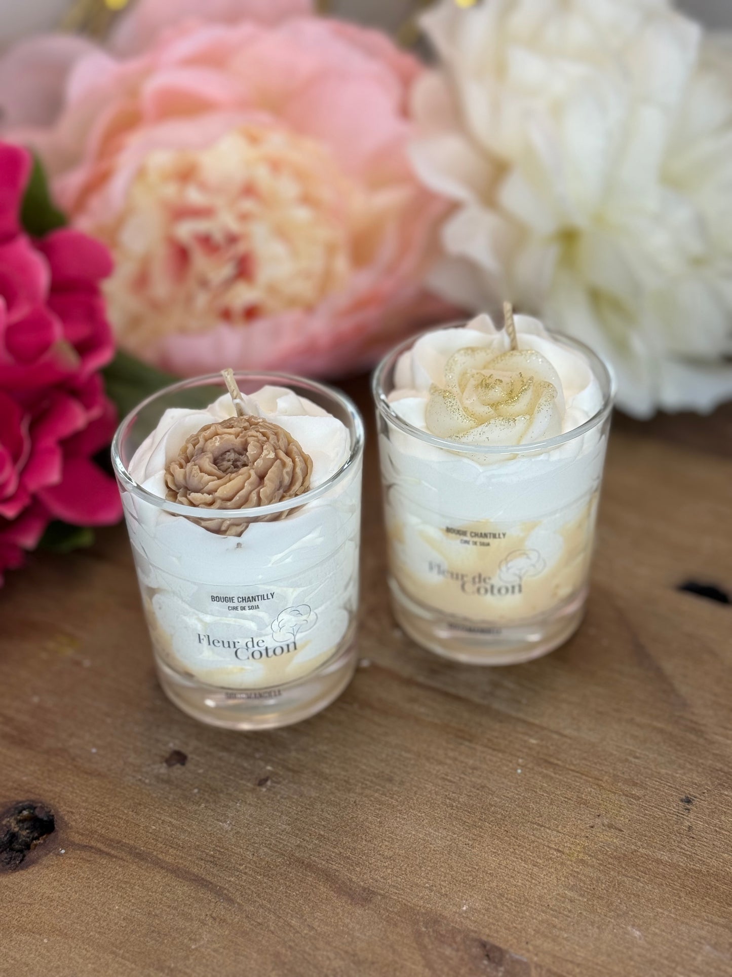 Bougie Parfumée Fleur de Coton – Cire de Soja Naturelle | Gourmandell