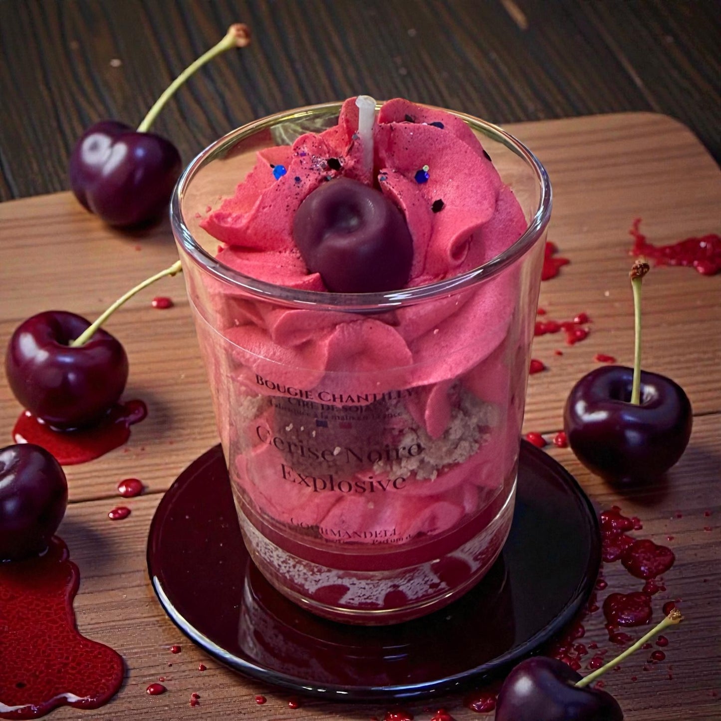 🍒 Bougie parfumée – Cerise Noire Explosive