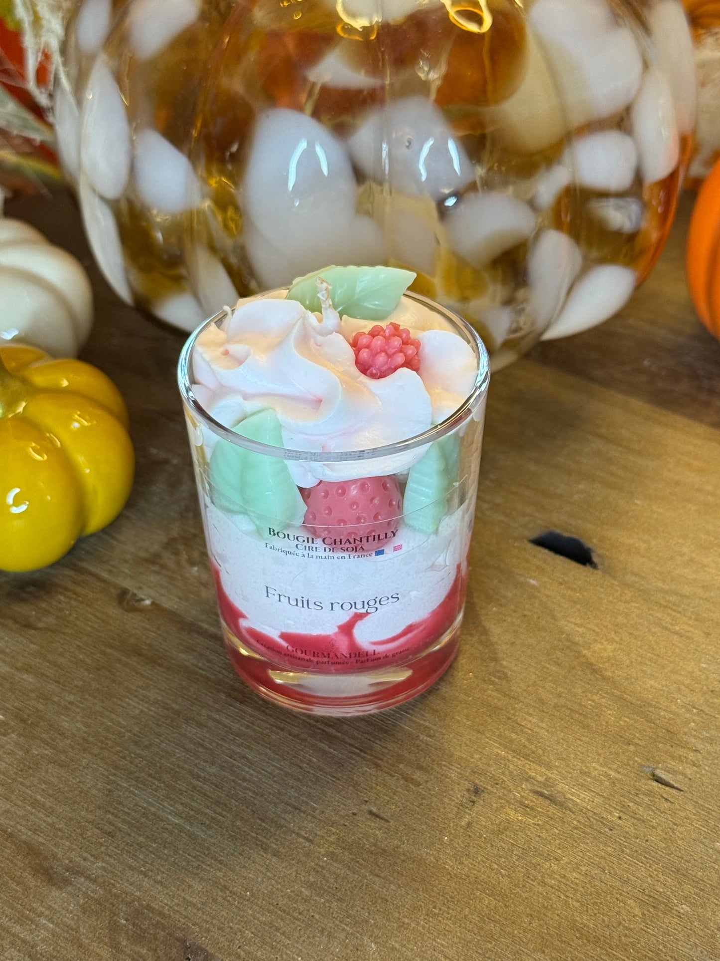 Bougie parfum Fruits rouges – Artisanale & gourmande | Gourmandell