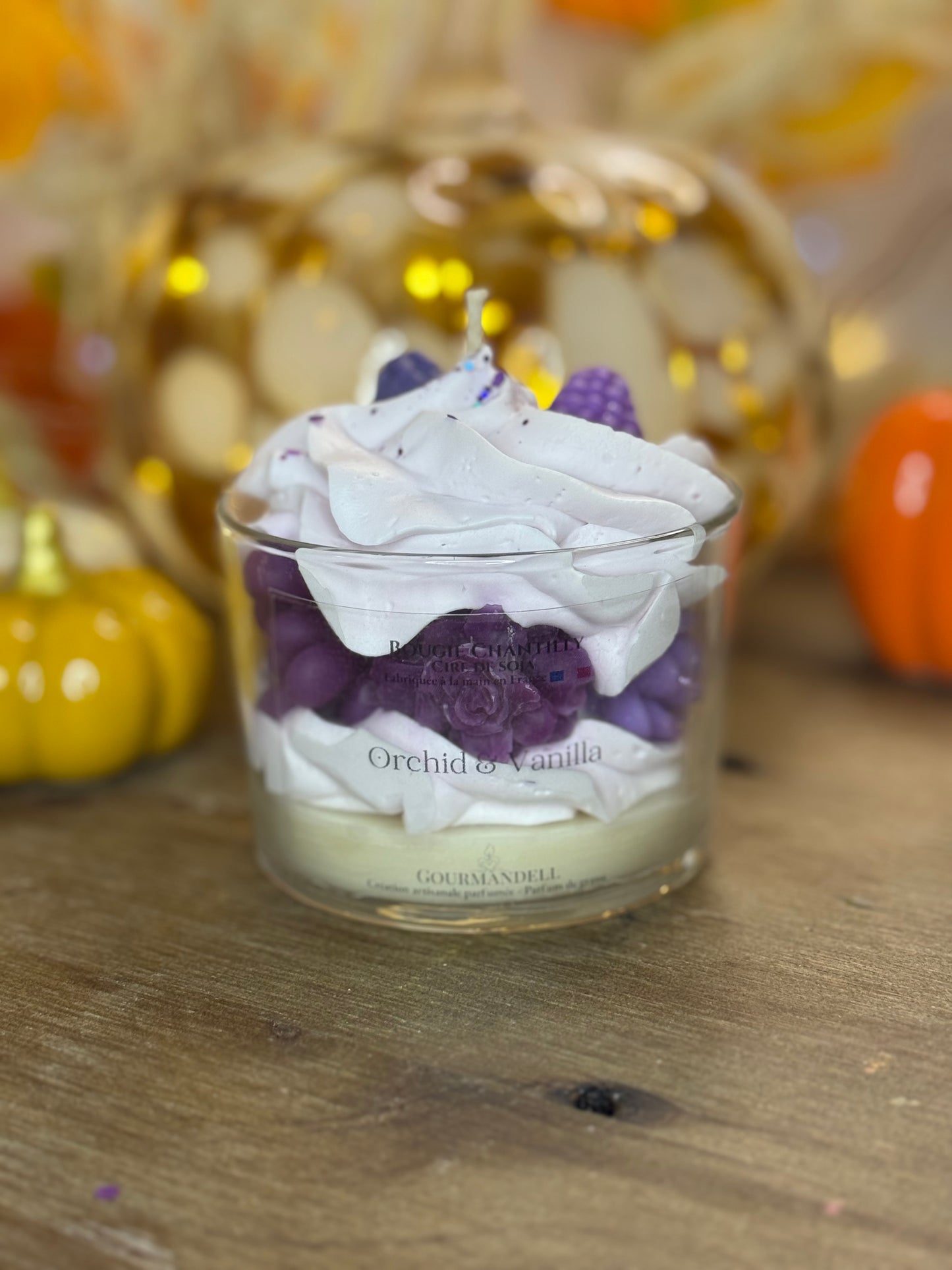 Bougie parfumée Orchid & Vanilla – Parfum floral et vanillé – Formats 70 g, 140 g et 170 g