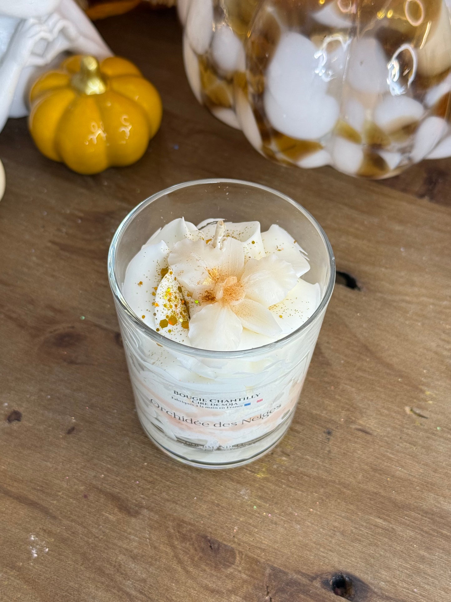 Bougie parfumée Orchidée des Neiges – 140 g et 170 g