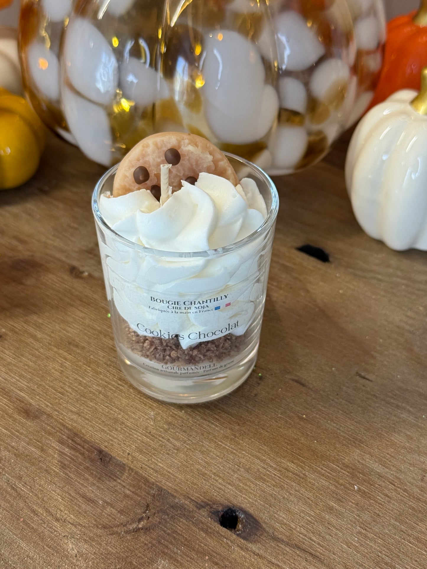 Bougie parfumée Cookie Chocolat – Artisanale et gourmande