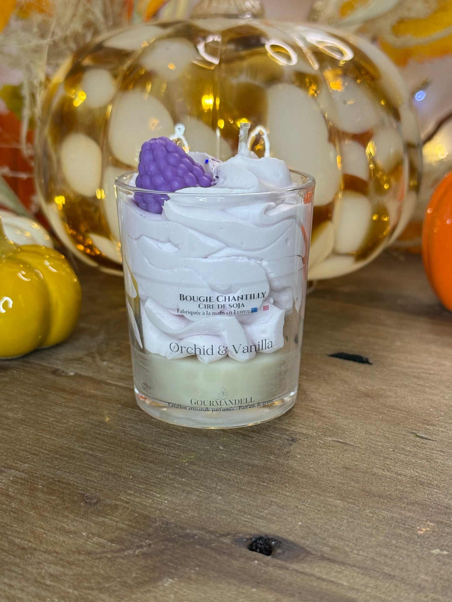 Bougie parfumée Orchid & Vanilla – Parfum floral et vanillé – Formats 70 g, 140 g et 170 g