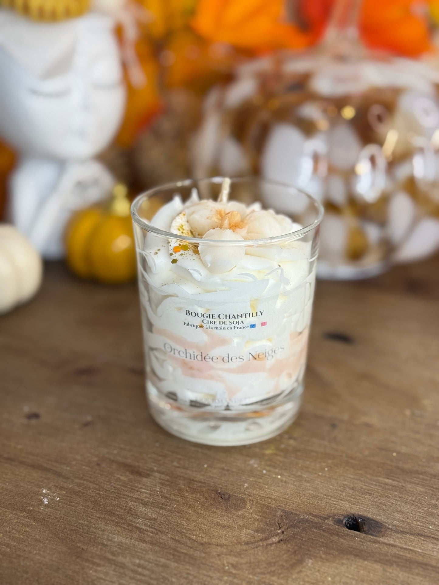 Bougie parfumée Orchidée des Neiges – 140 g et 170 g