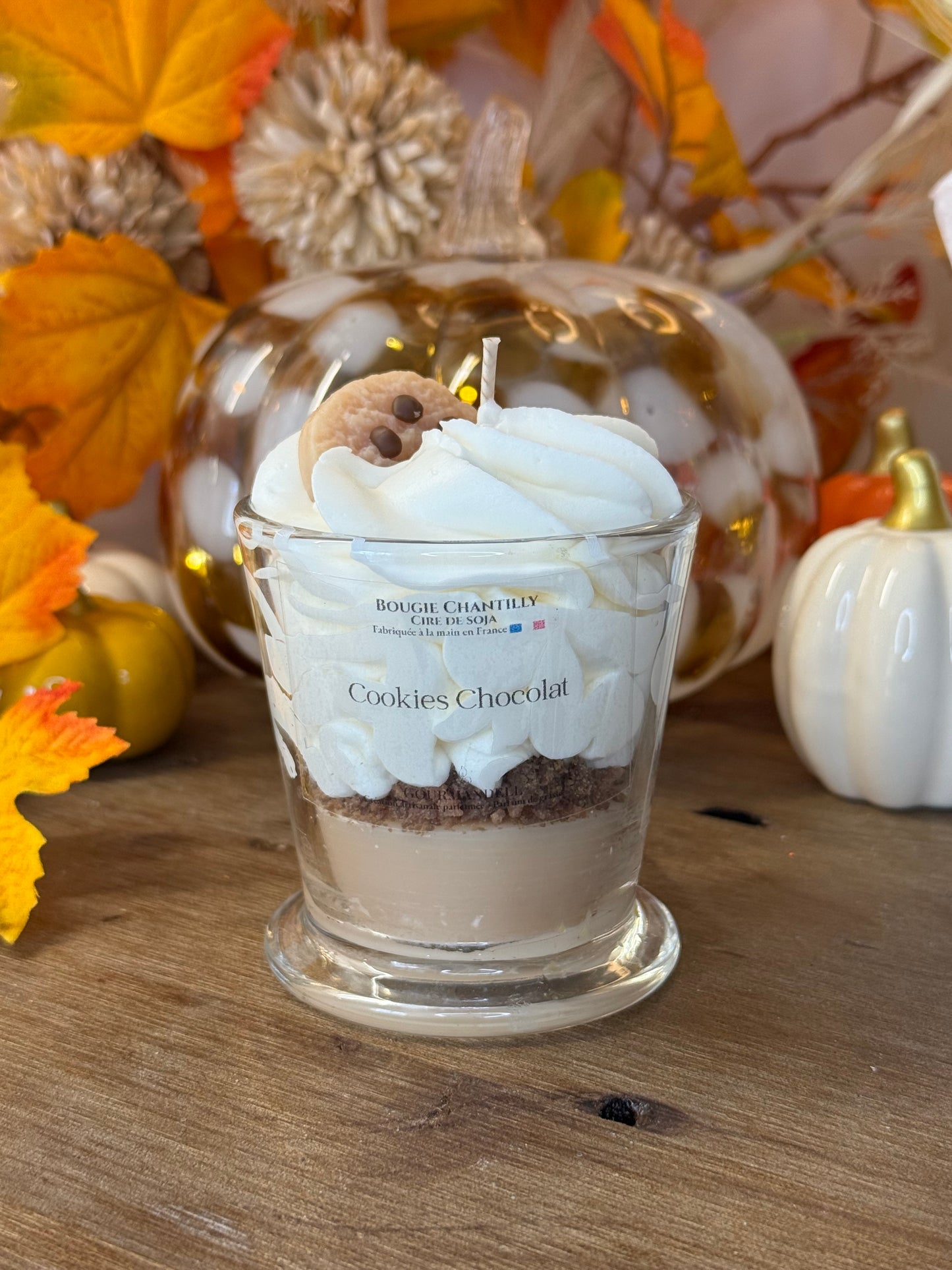 Bougie parfumée Cookie Chocolat – Artisanale et gourmande