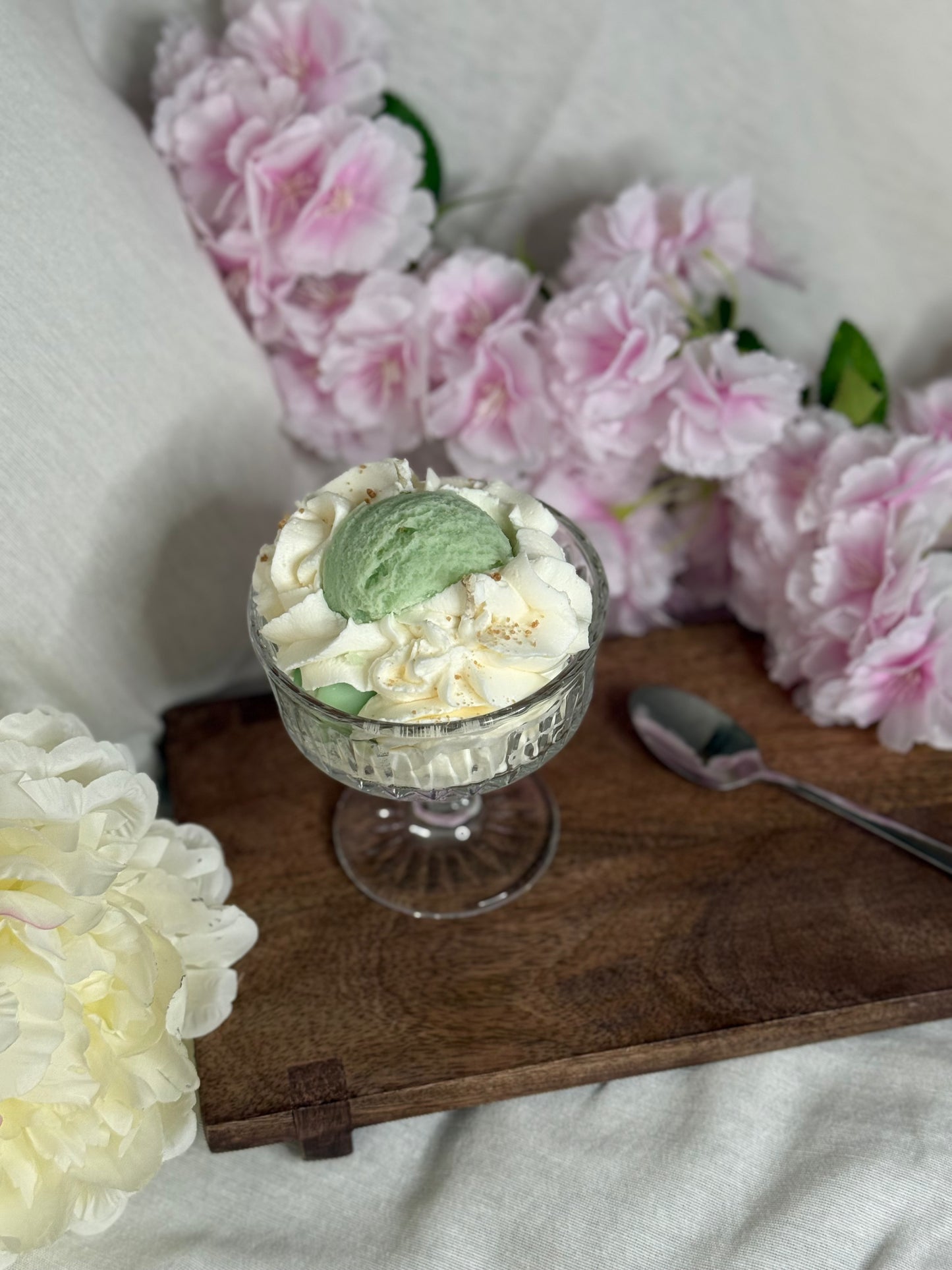 Bougie parfumée glace – Pistache gourmande – 170 g ou 180 g