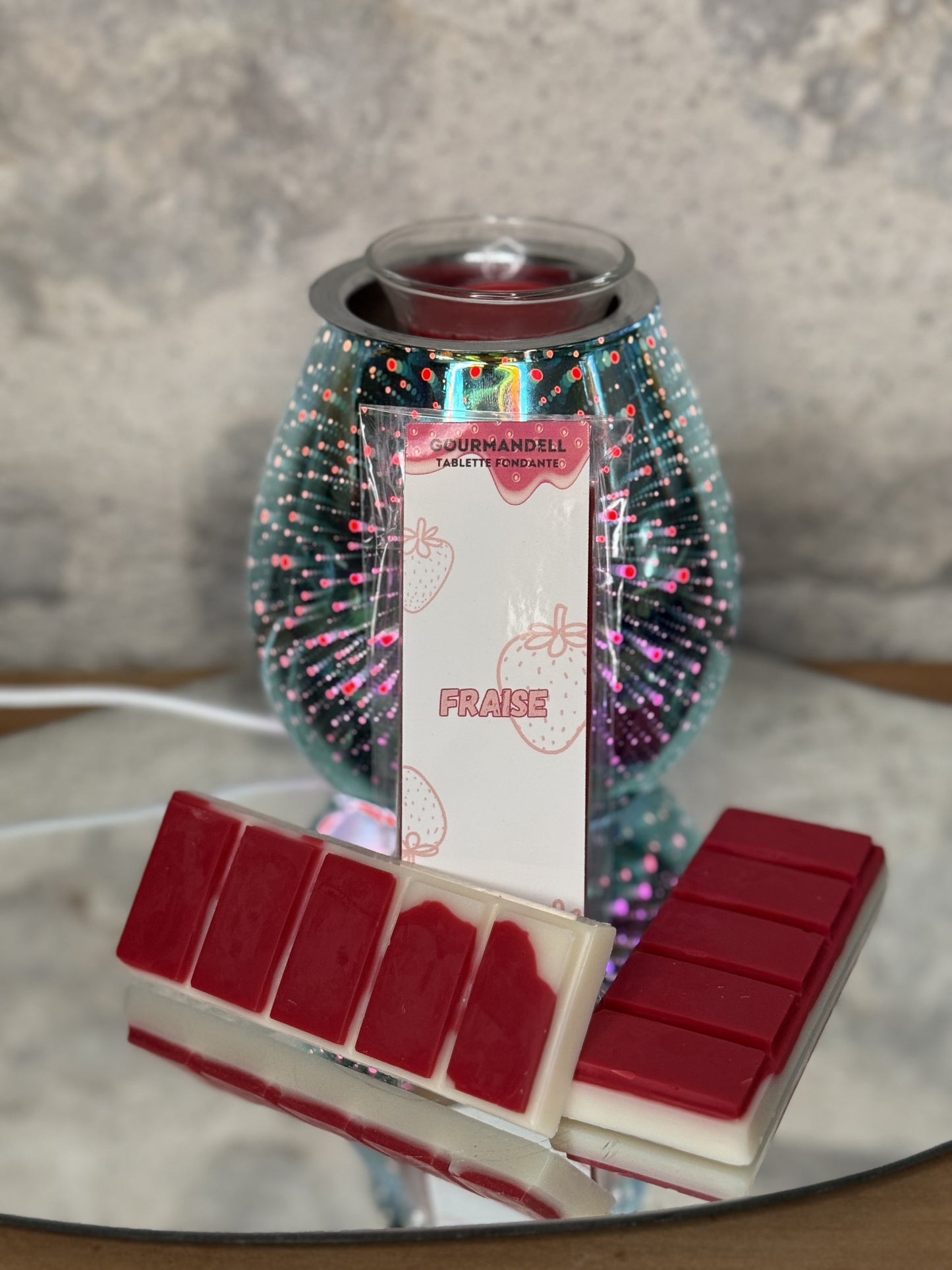 Tablette fondante parfumée Fraise - 50 g