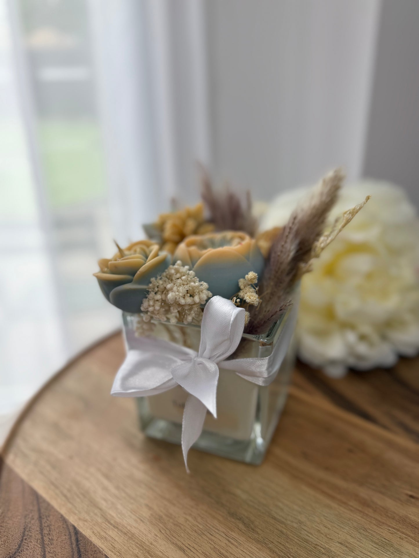 Bougie Parfumée 2 en 1 – Tubéreuse