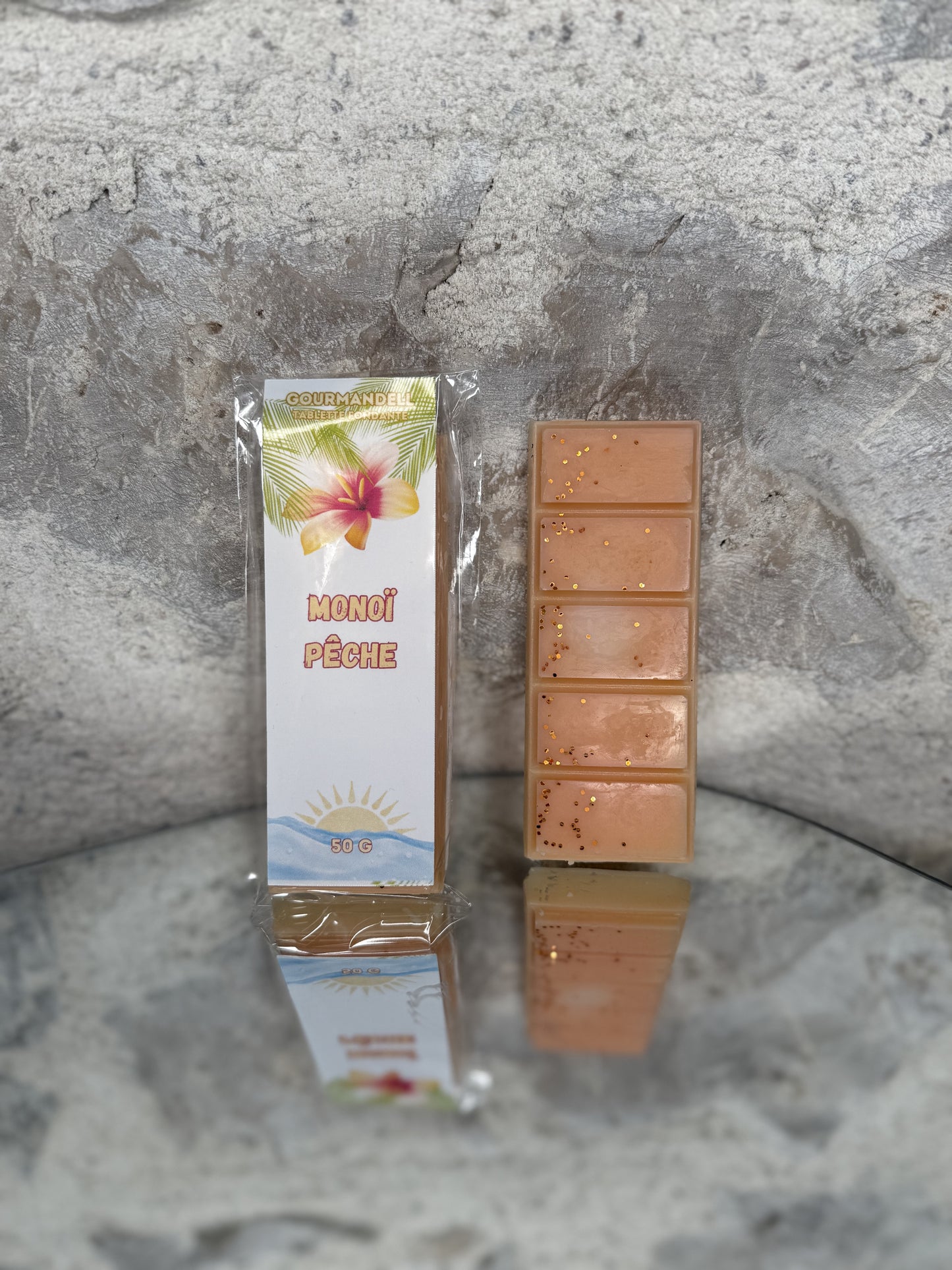 Tablette Fondante Parfumée Monoï Pêche - 50 g