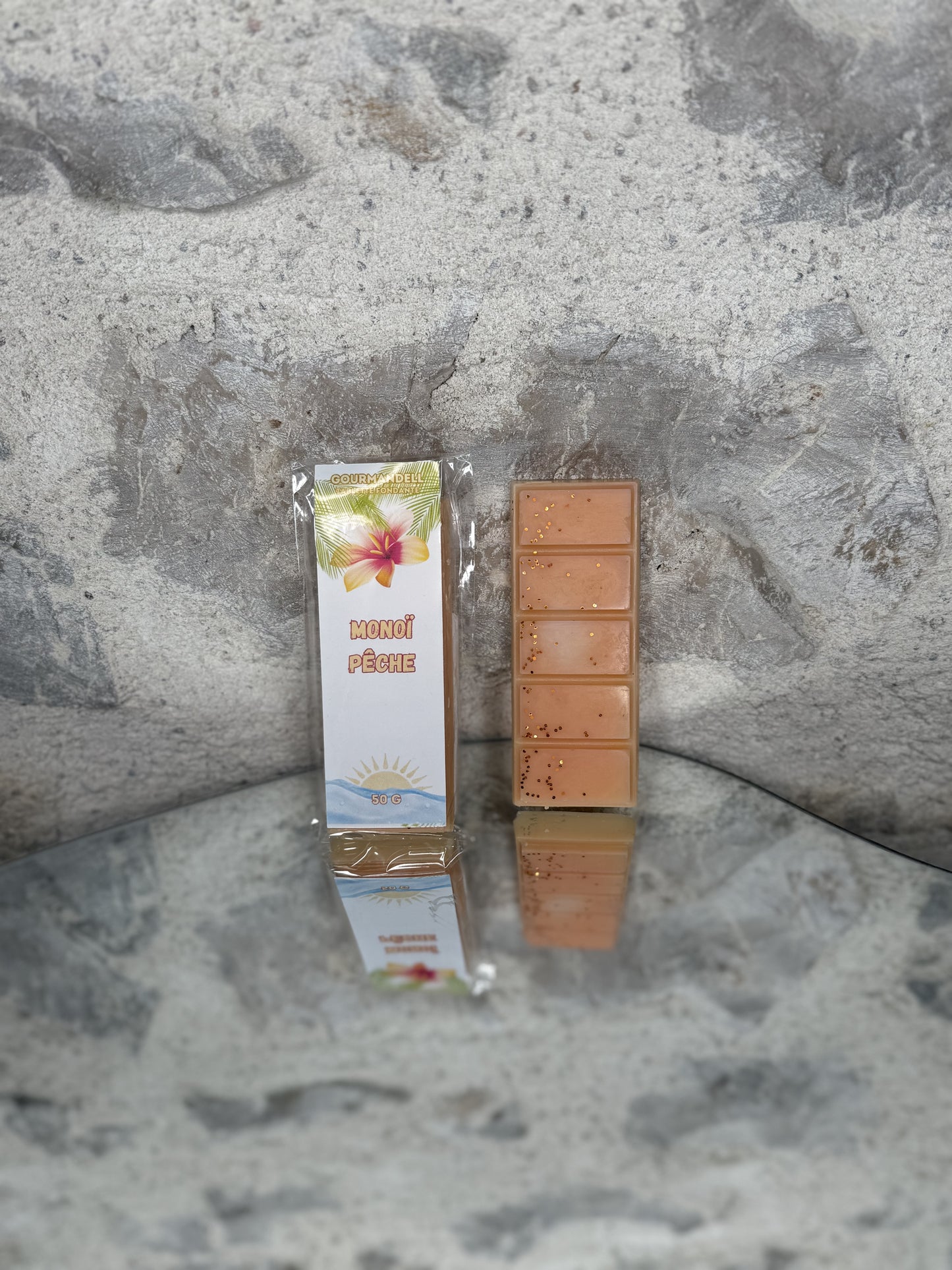 Tablette Fondante Parfumée Monoï Pêche - 50 g