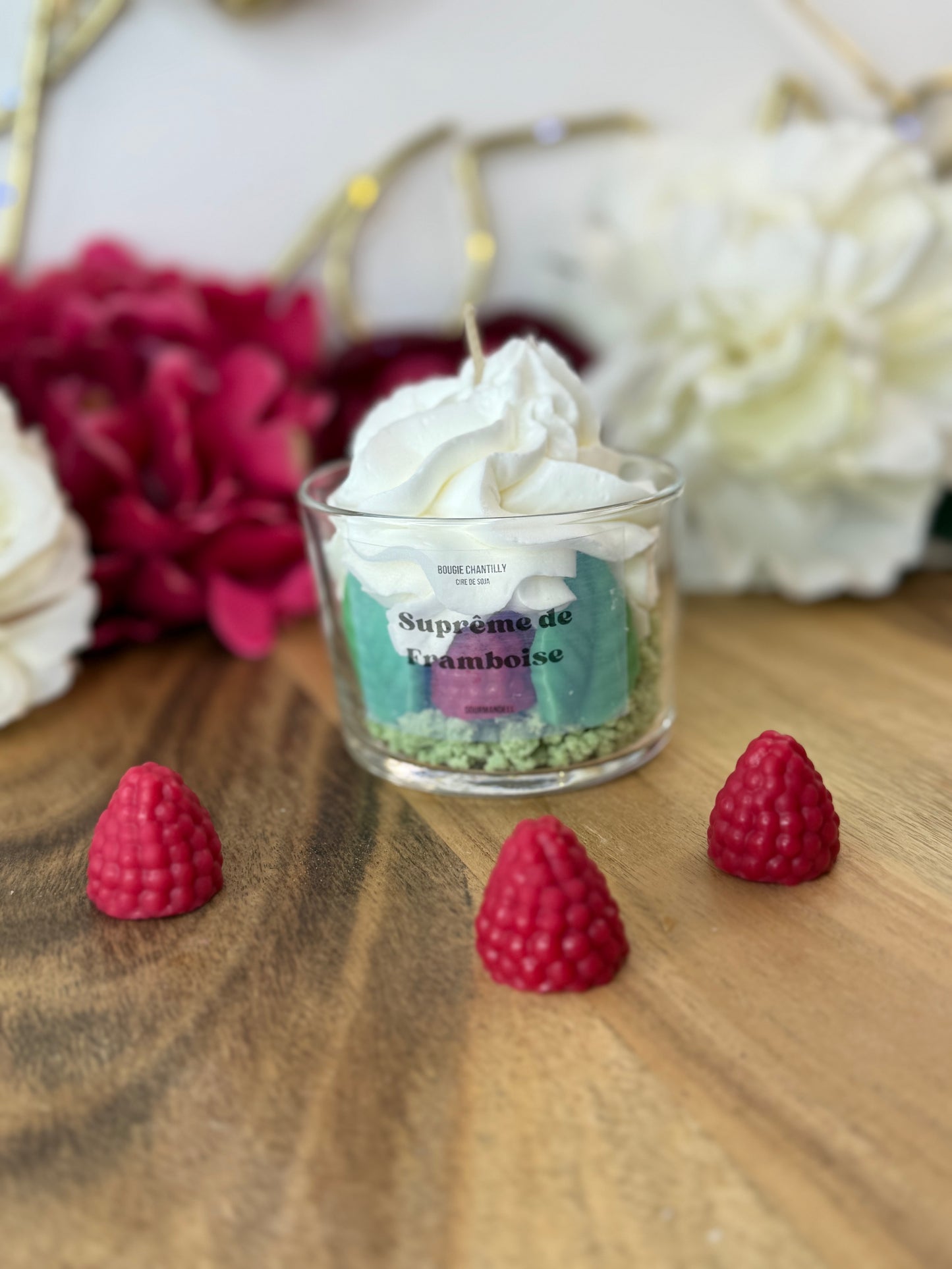 Bougie Parfumée Suprême de Framboise