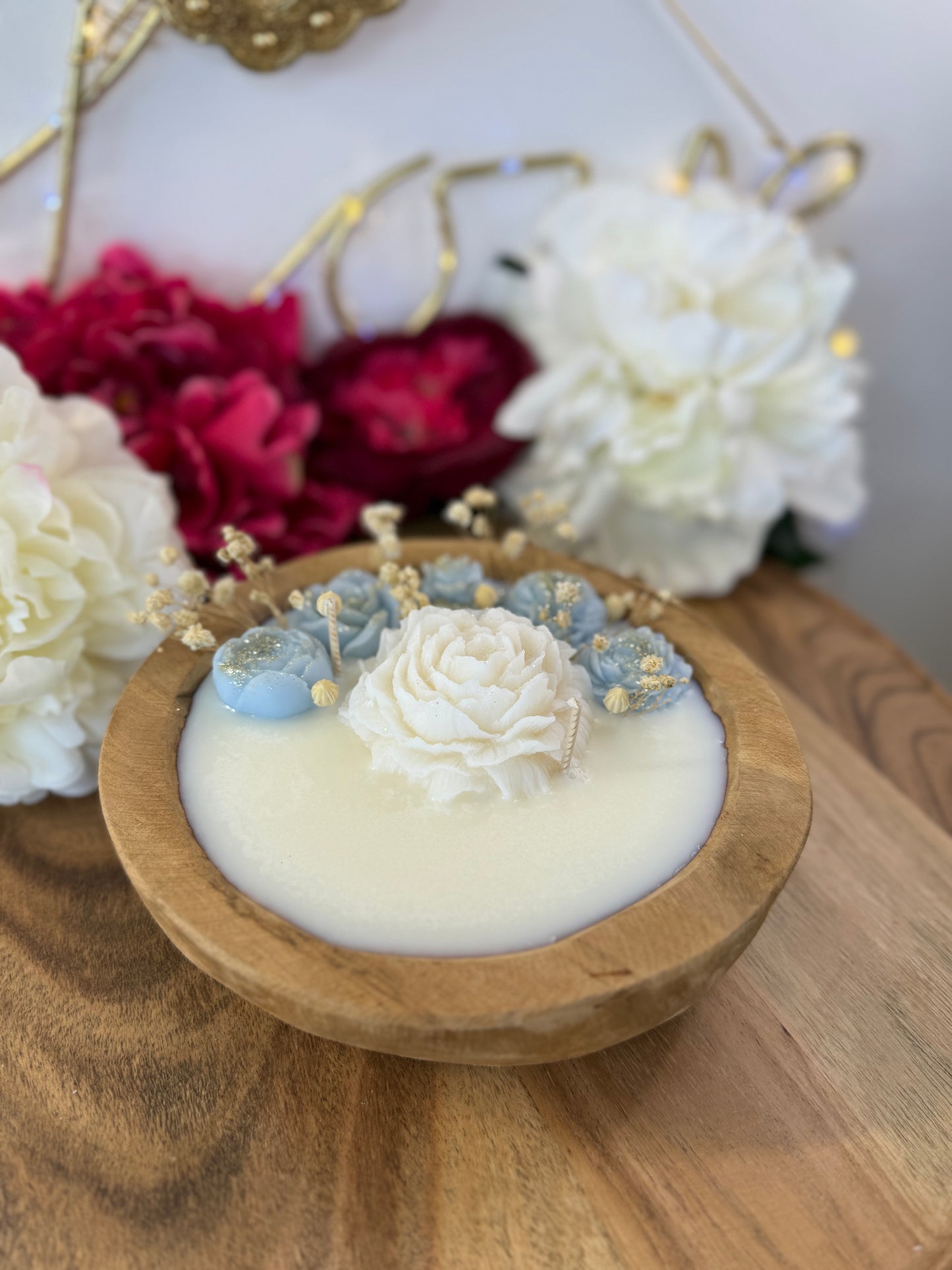 Bougie Parfumée Fleur de Coton 300g – Édition Éphémère en Cire de Soja | Gourmandell