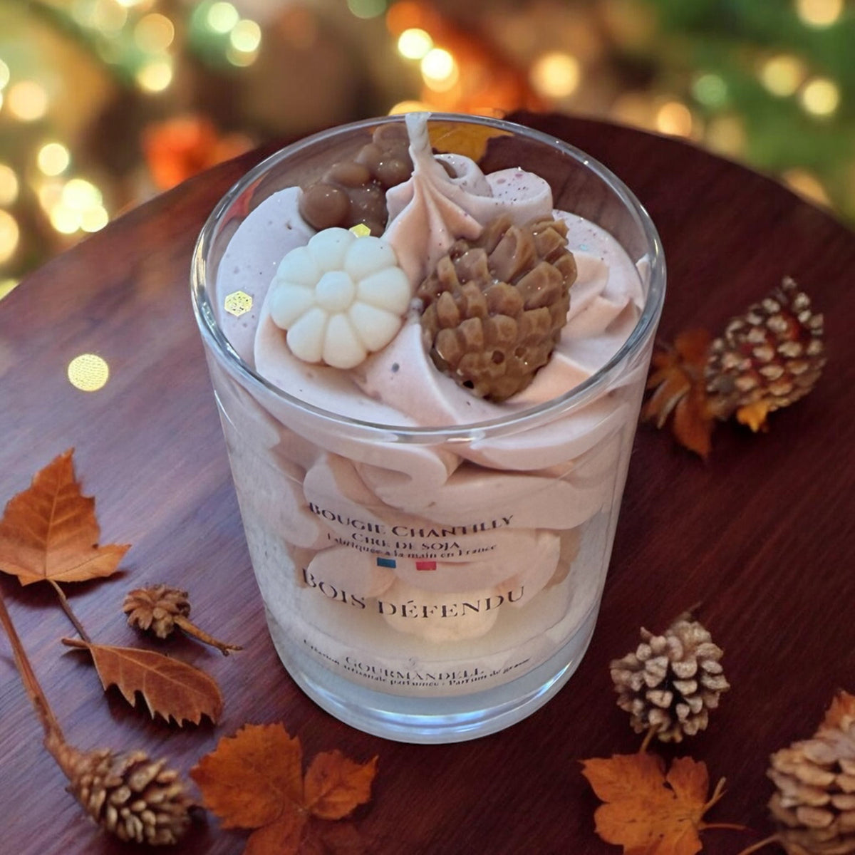 Bois Défendu — Bougie chantilly artisanale