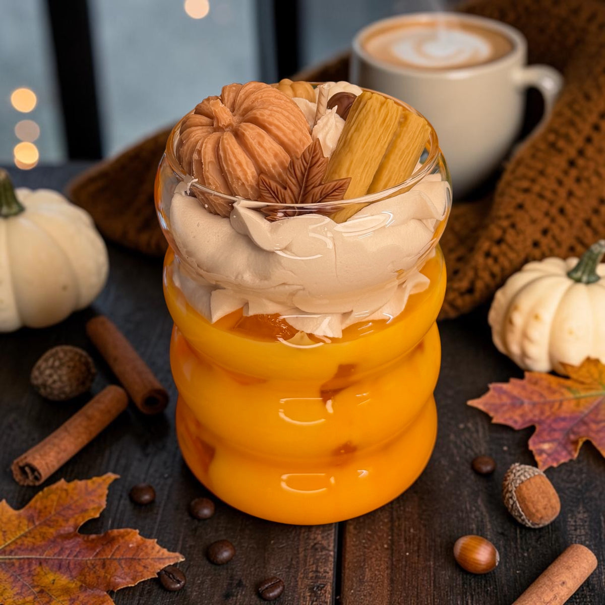 🍂 MACCHIATO SPICED PUMPKIN — Bougie artisanale 320 g