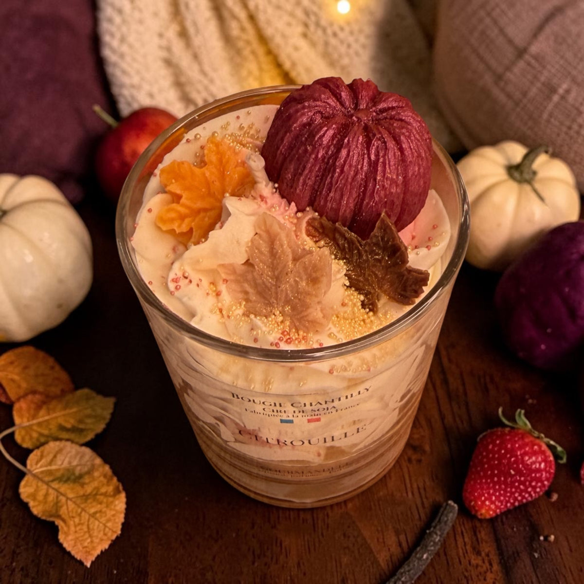 🎃 Bougie chantilly « Citrouille »