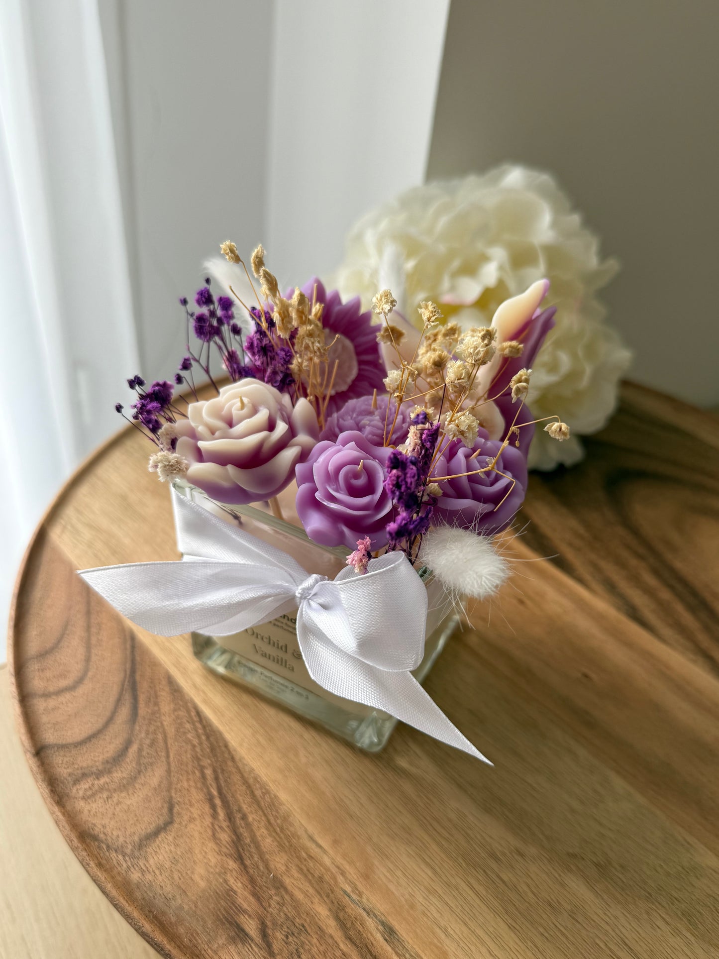 Bougie 2 en 1 Orchid & Vanilla – Fondants + Bougie Parfumée – Pièce Unique