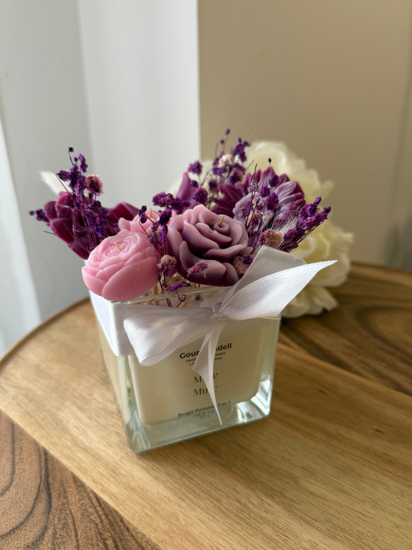 Bougie 2 en 1 Mûre Musc – Fondants + Bougie Parfumée – Pièce Unique