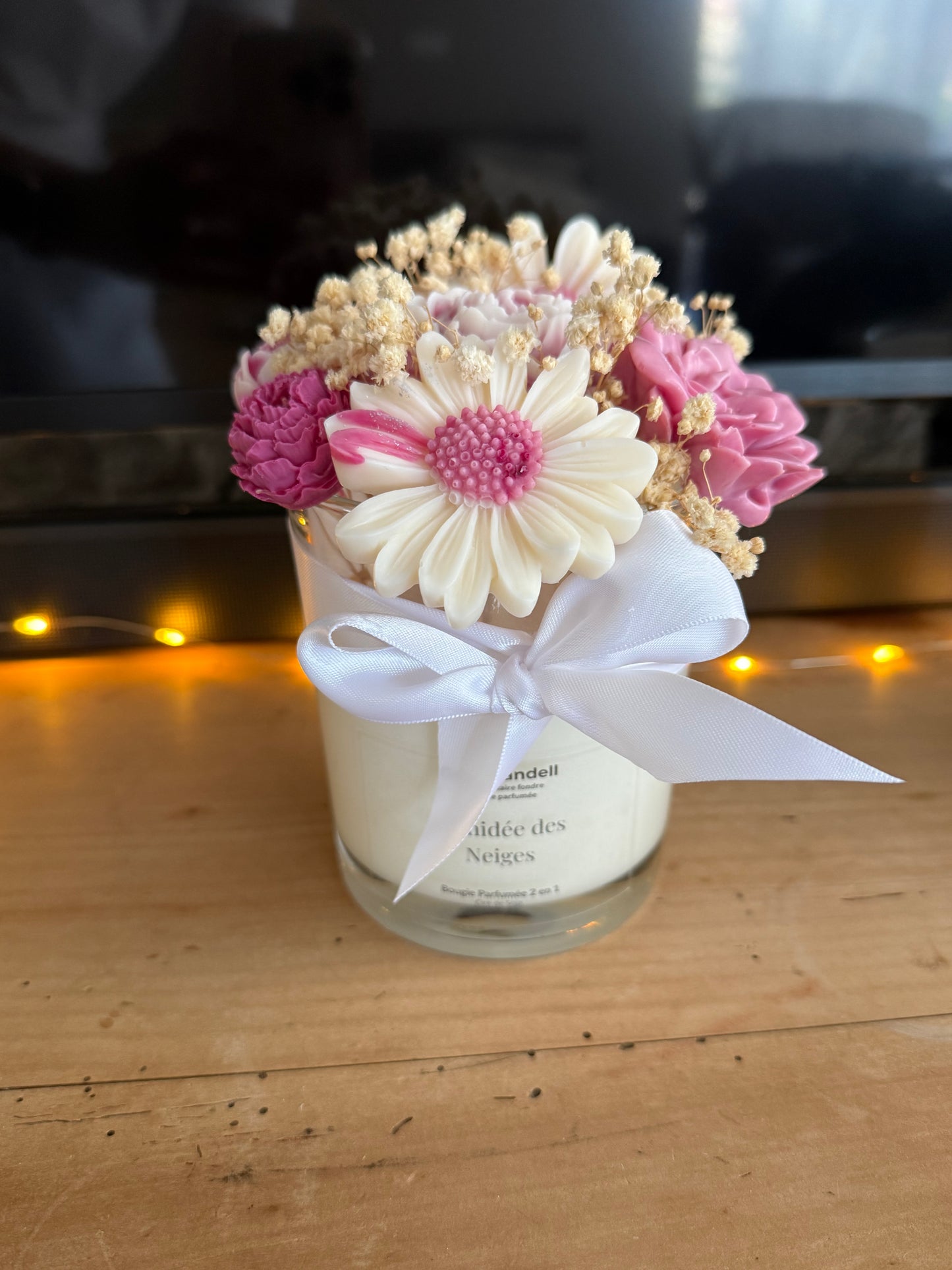 Bougie 2 en 1 – Orchidée des Neiges – Édition Limitée 330 g