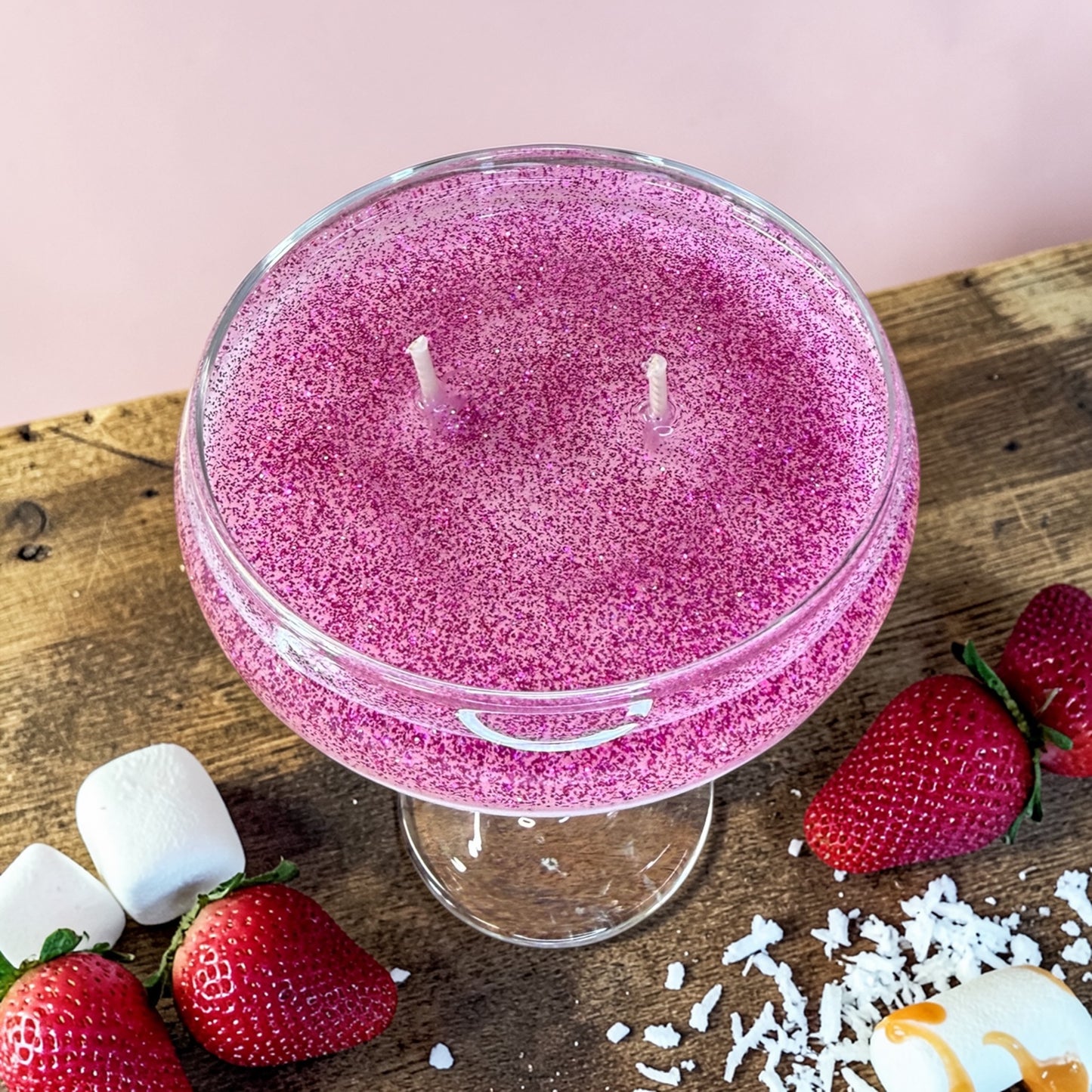 Bougie coupe parfum Yummy Pink