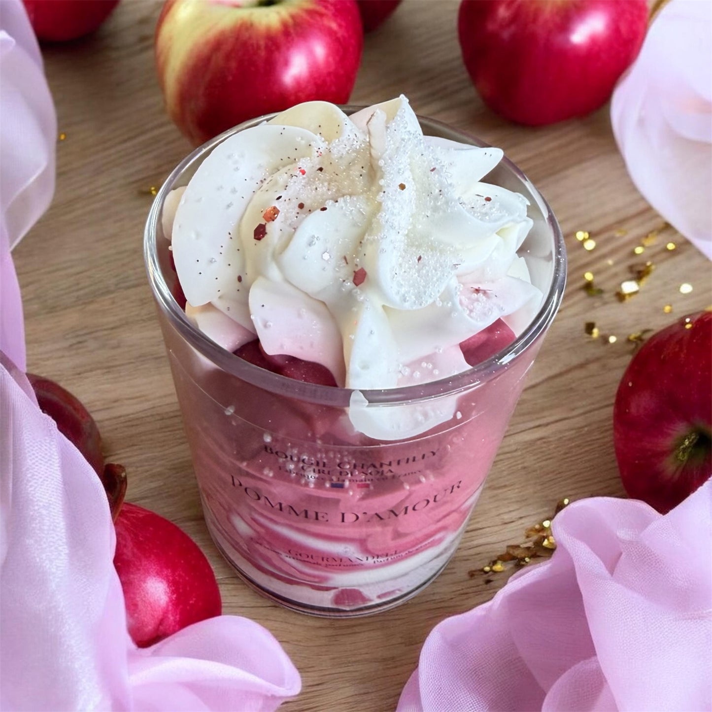 Bougie Chantilly Pomme d’Amour