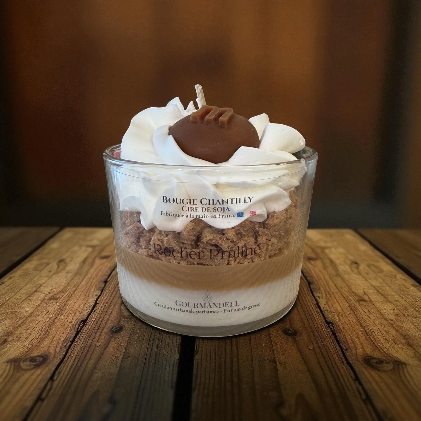 Bougie Rocher Praliner – Le Best-Seller des Gourmands