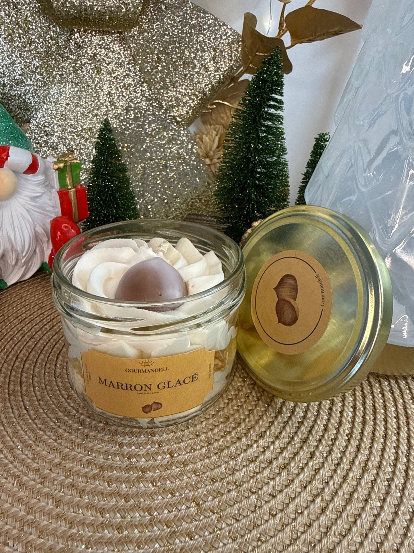 Bougie parfumée Marron Glacé – Édition Limitée de Noël