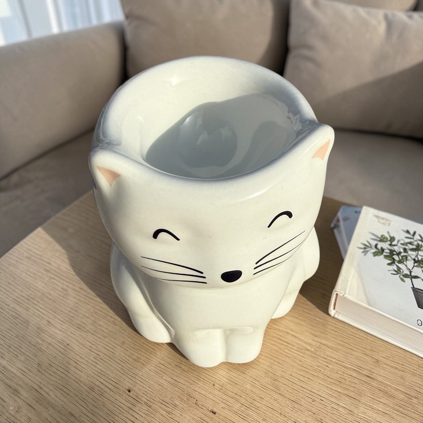 Diffuseur Chat Bonheur – Brûle-parfum décoratif pour fondants parfumés