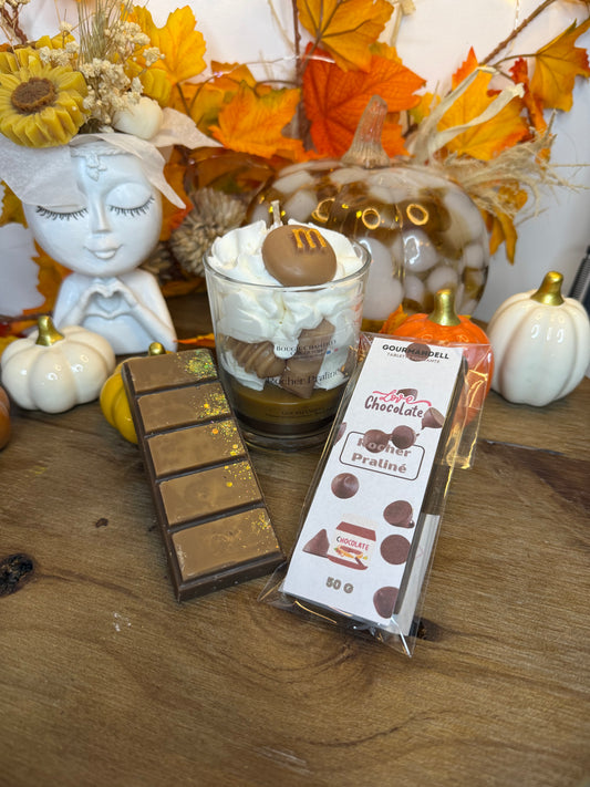 Tablette Fondante Parfumée 50 g – Rocher Praliné
