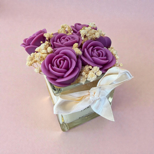 Bougie 2 en 1 Liberta – Bougie parfumée florale, orangée et gourmande avec fondants