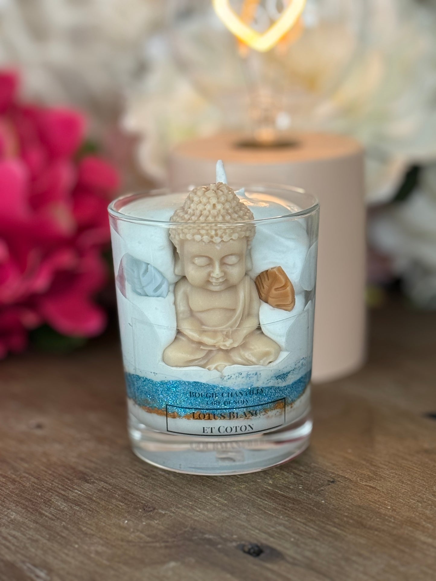 Bougie Parfumée Lotus Blanc & Coton – 70g / 140g / 170g