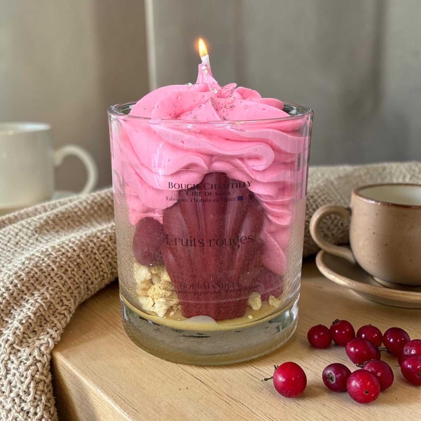 Bougie Chantilly Fruits Rouges