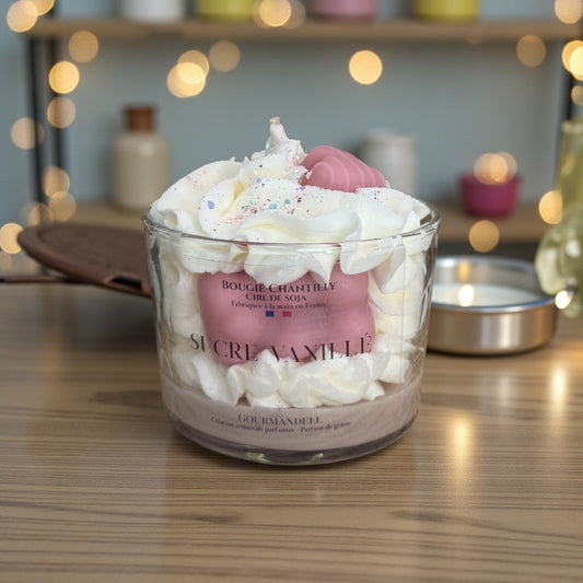 Bougie parfumée Sucre Vanillé – Fabrication artisanale française