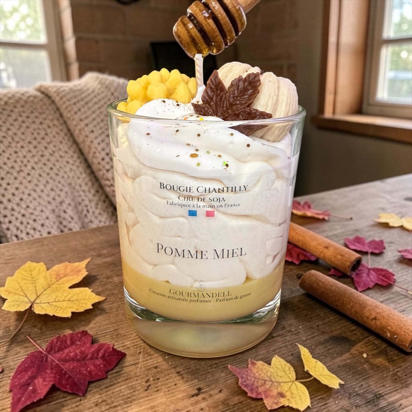 Bougie Chantilly Pomme Miel