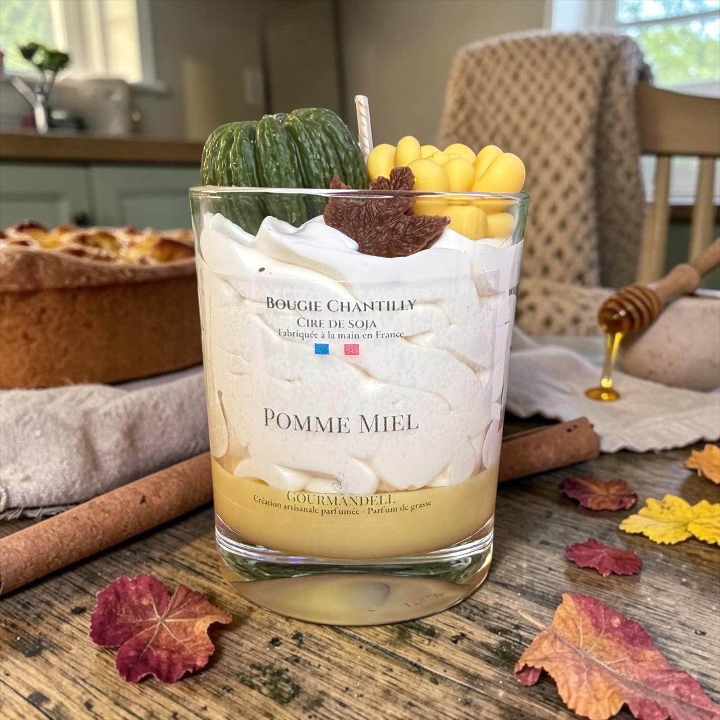 Bougie Chantilly Pomme Miel