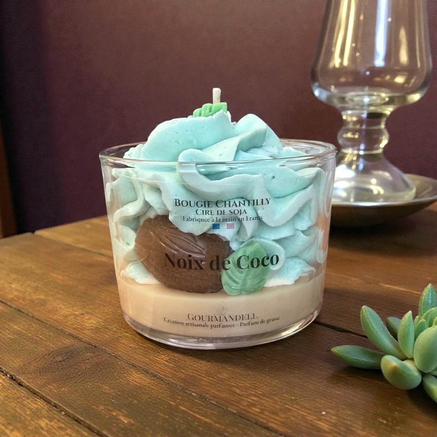 🥥 Bougie parfumée – Noix de Coco